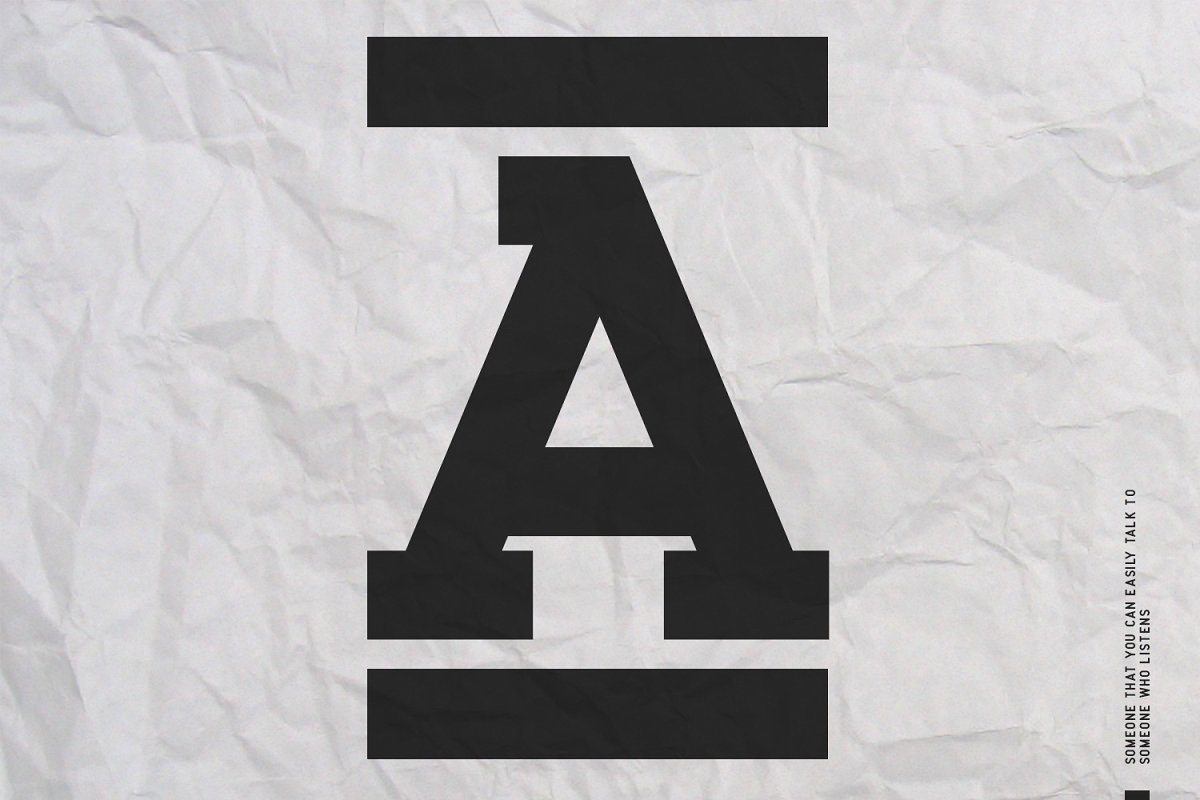 Beispiel einer Ace Serif-Schriftart #3